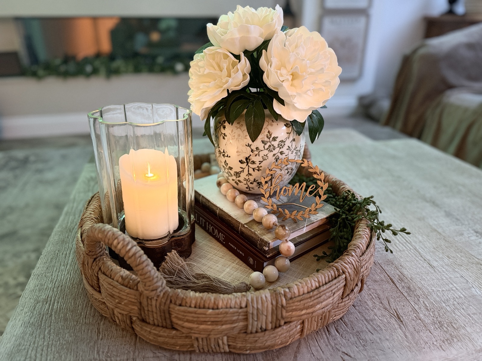 Warm, cosy home interior with neutral tones